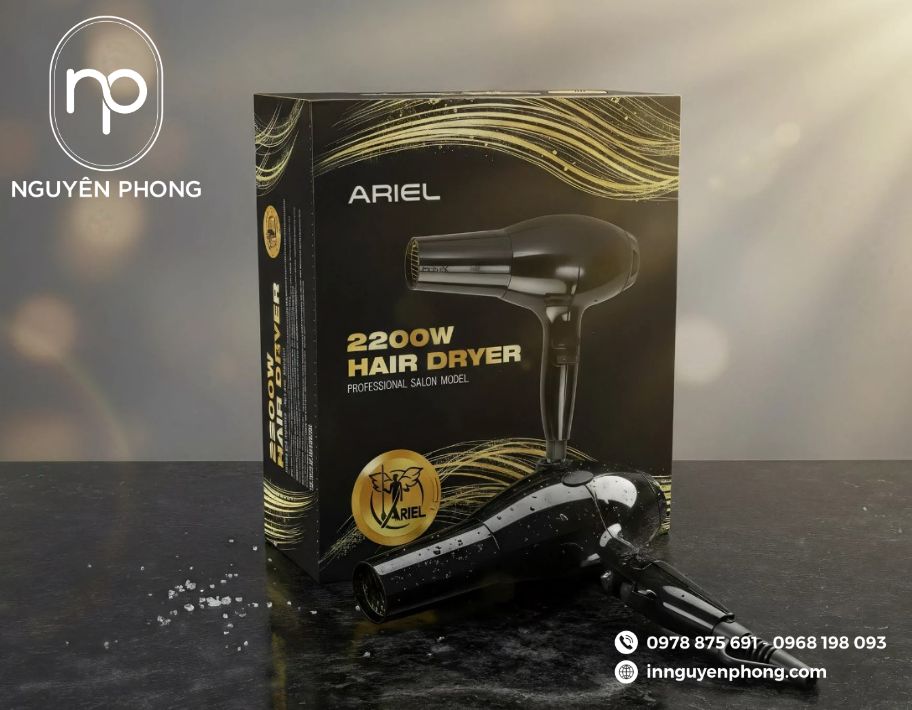 Mẫu hộp carton đựng máy sấy thương hiệu 